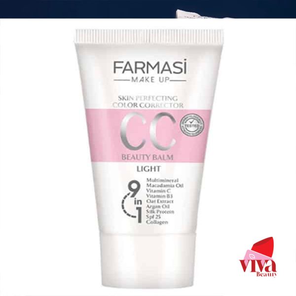کرمپودر سی سی کرم 9 در 1 مناسب انواع پوست Spf25 فارماسی Farmasi | حجم 50 میل - Image 5