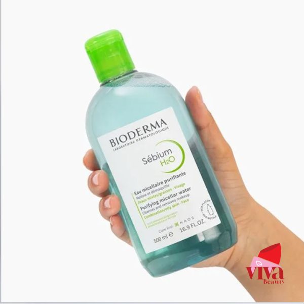 میسلار واتر بایودرما مدل Sebium H2O مناسب پوست چرب و مختلط برند Bioderma | حجم 500 میل - Image 2