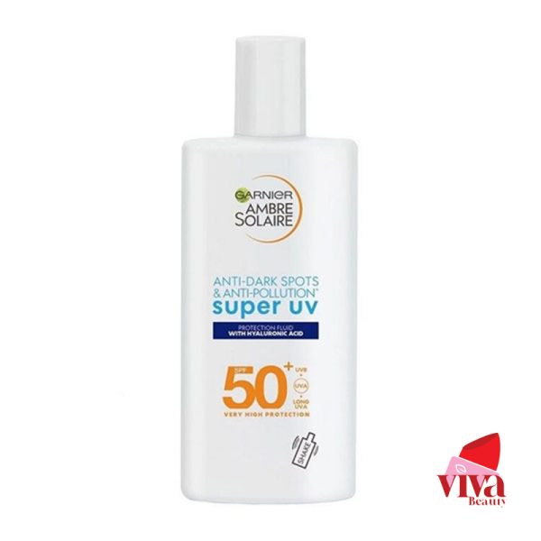کرم ضدآفتاب  بی رنگ گارنیر مدل سوپر یو وی  SPF50 برند GARNIEER | حجم 40 میل