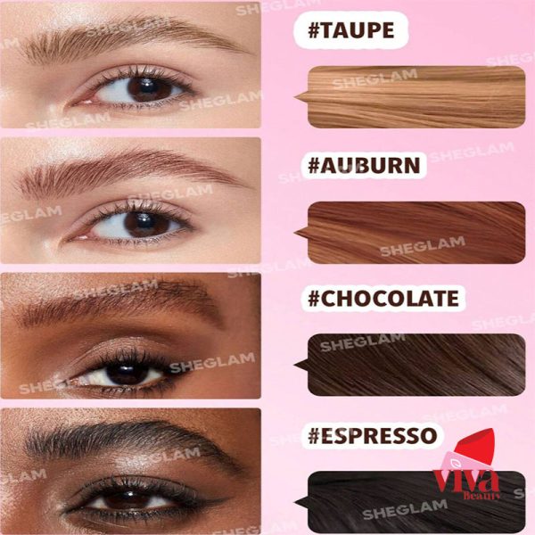 هاشور ابرو شیگلم چهار رنگ برند SHEGLAM| مدل BROW-FECTIO حجم 6 میل - Image 3
