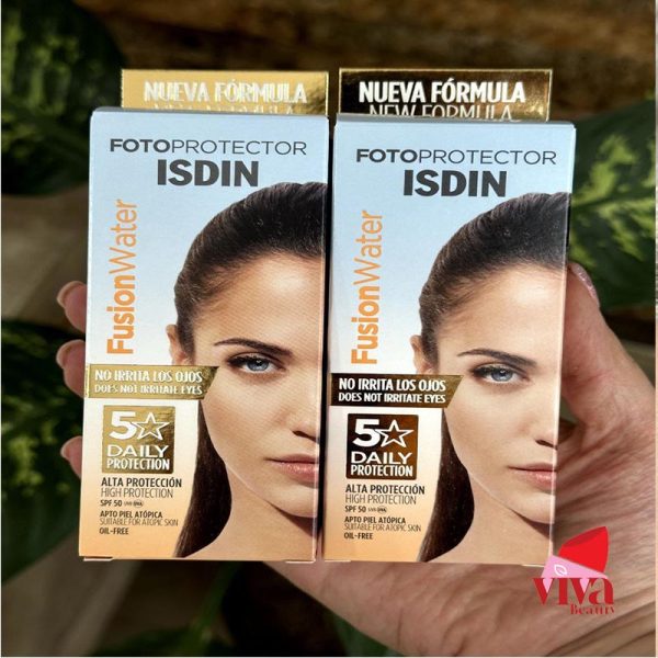 ضد آفتاب بی رنگ فیوژن واتر SPF 50 ایزدین Isdin | حجم ۵۰ میل - Image 2