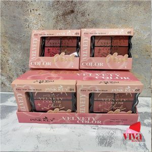 پالت رژگونه پینک کی چهار رنگ مختلف برندPINK KEY | پالت چهار عددی
