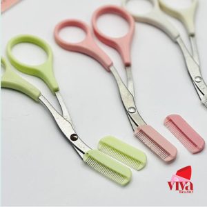 قیچی ابرو شانه دار ویولا جنس تیتانیوم VIOLA